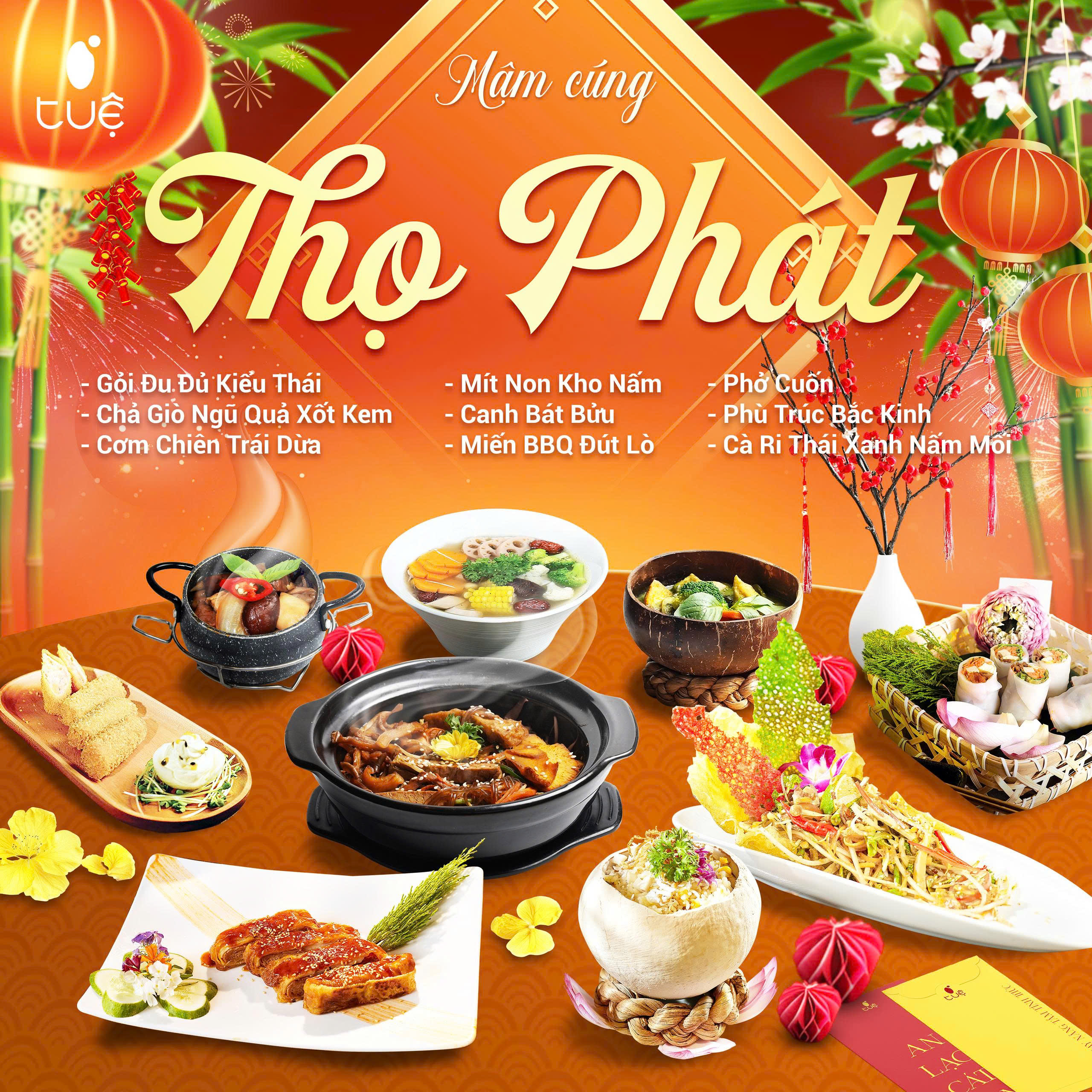 mâm cúng chay Thọ Phát