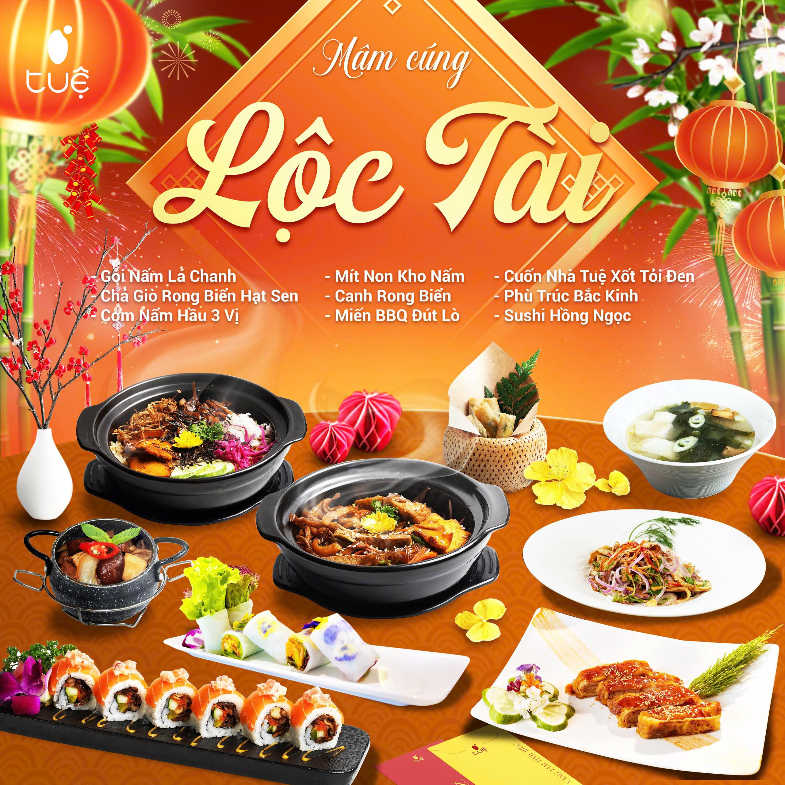 mâm cúng chay Lộc Tài