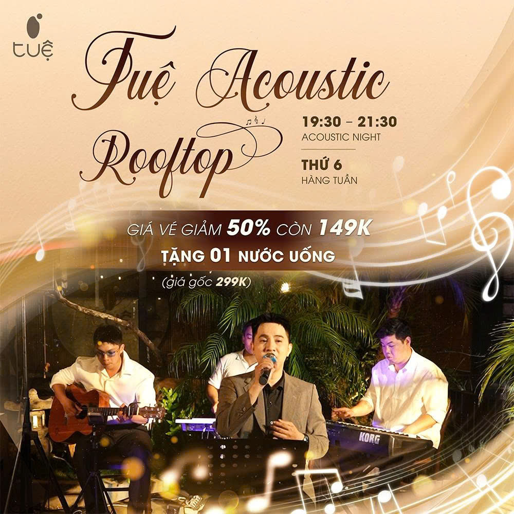 Rooftop Acoustic Night Tuệ Biên Hòa