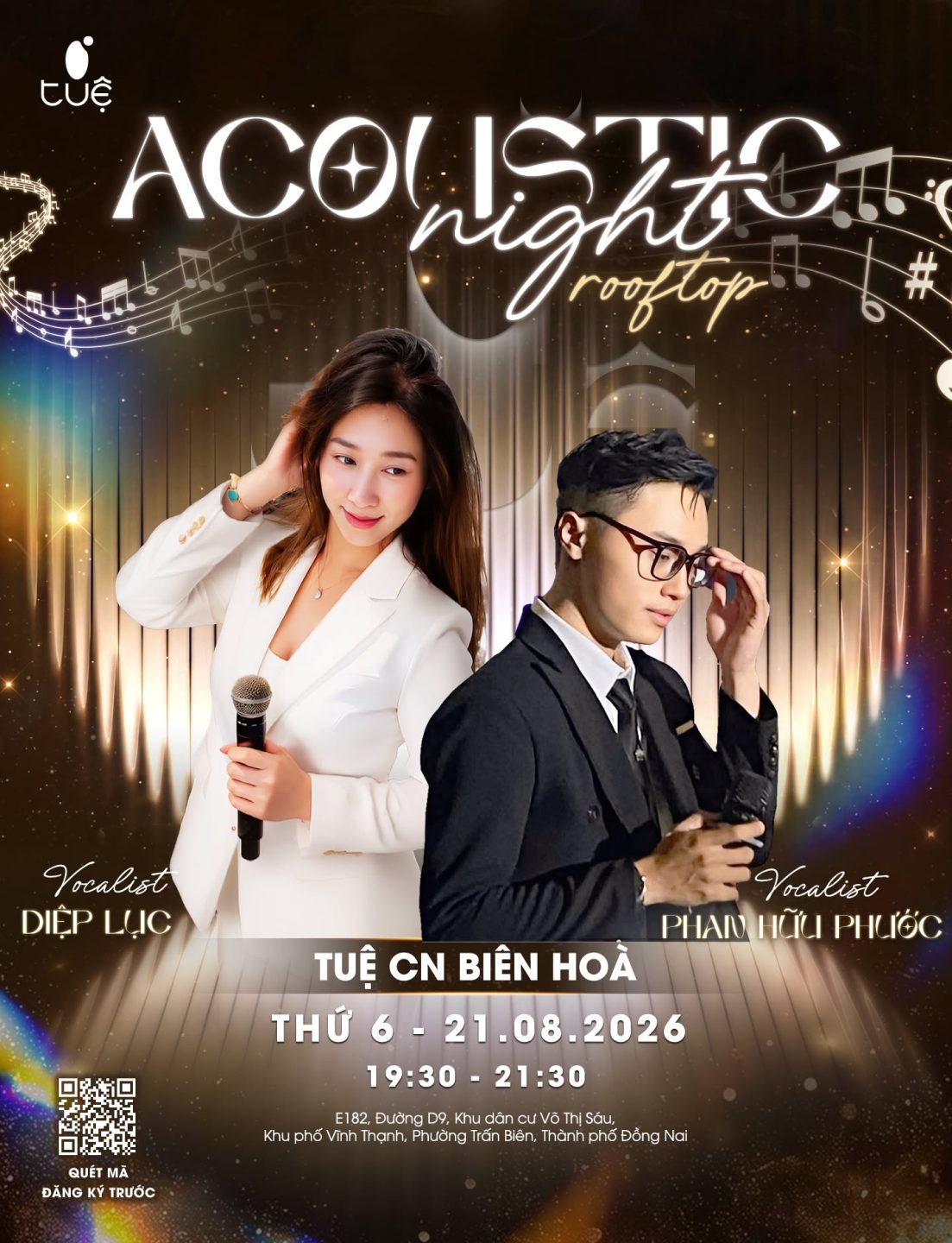 Đêm Acoustic Hoàng Hôn Tháng 8 tại rooftop Nhà hàng Chay Tuệ Biên Hòa